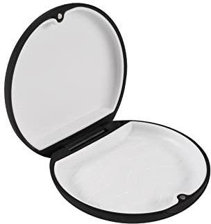 Annhua Caja de Retención de Ortodoncia, Caja Ferula Dental, Caja Dentadura Postiza (Negro)