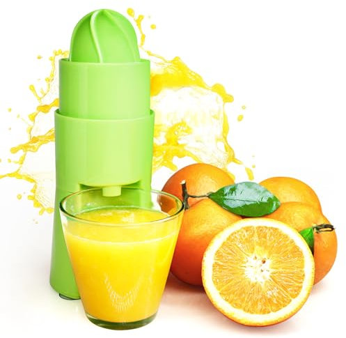 Presse Agrumes FISHTEC avec Bec Verseur - Assistance Mécanique - Jus Pressé Maison - Orange, Citron, etc. - Pressoir Arrondi - Déverse dans le Verre - Sur Ventouses - Nettoyage Facile