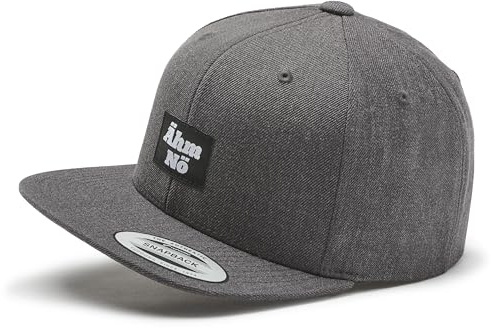 Cap Herren Flexfit Snapback : Ähm Nö - Kappi mit lustigem Spruch Damen Baseball Cap Kappe Mütze Outdoor Männer Schwarz (Darkgrey/Darkgrey)