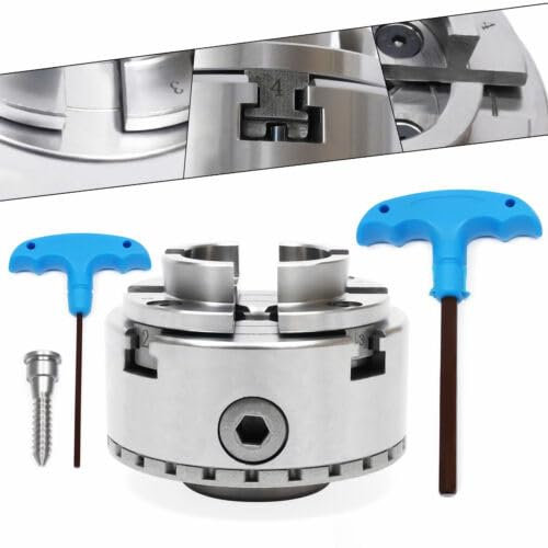 4-Backen Selbstzentrierendes Spannfutter Backenfutter Drechselfutter Drechselmesser Zentral Einstellbares PräZisionsfutter Drechselbank ZubehöR Drechselzubehör Drechselmesser, füR M33 Drechselbank