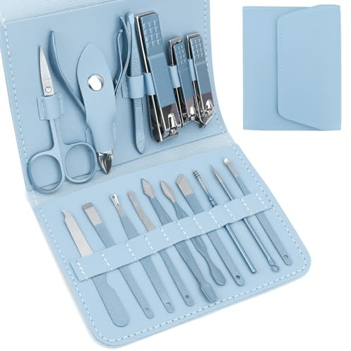 Nail Kit,Nail Clippers,Nail Scissors,Nail Clippers Set for Men,Manicure Set for Women,Manicure & Pedicure Tools & Accessories,Nail Clipper Set,Nail File Set,Travel Nail Kit,16-Piece Set