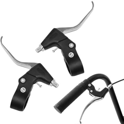 mizikuu 1 Paar Bremshebel Fahrrad, Aluminiumlegierung Fahrrad Bremsgriff Fahrrad Bremshebel Brake Fahrradbremse Universal Bremshebelset 22 mm Durchmesser für Mountainbike Kinder Bike