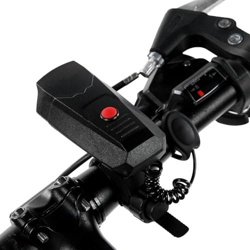 Hominas Sonnette De Vélo Électrique, Klaxon Vélo Électronique 110dB Sonnette Alarme Vélo pour Tous Les Vélos