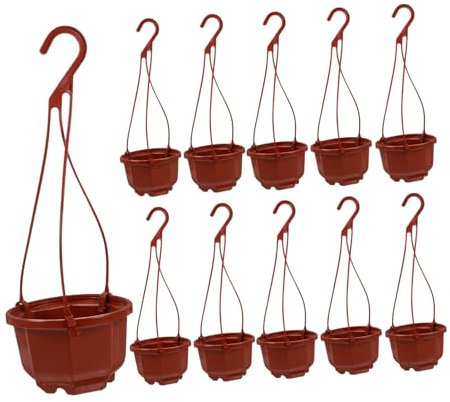 Abaodam 15sets Fioriere Sospese Contenitori Per Piante Vasi Da e Esterno in Plastica Ganci Per Balconi e Cortili
