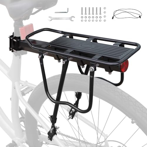 ZUKKA Juego de portaequipajes para Bicicleta de 26 a 29 Pulgadas / 700 C,Soporte Universal Ajustable de Hierro para Bicicleta de montaña y Bicicleta de Carretera (50 kg)