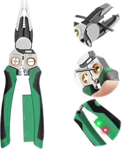 8 in 1 Wire Stripper with Voltage Tester, 2026 New Multi-Function Electric Wire Stripping Tool for Cutting and Pulling Pliers, Electric Pliers, Electrician Repair Tool