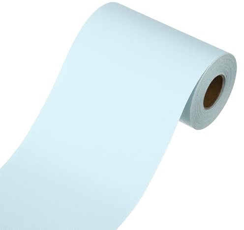 sourcing map Borde de papel pintado, bordes de papel tapiz para despegar y pegar, 3.9 x 393 pulgadas, cinta autoadhesiva para marco de espejo, para decoración de cocinas, dormitorios, baños, azul