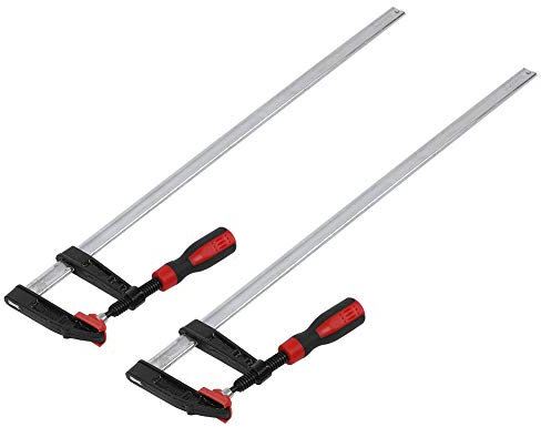 2 Morsetti a Vite 600 mm, Morsetto in Ghisa Malleabile, Apertura Alare, Lavorazione del Legno, F Clamps Bar in Ghisa Malleabile, kit di Attrezzi