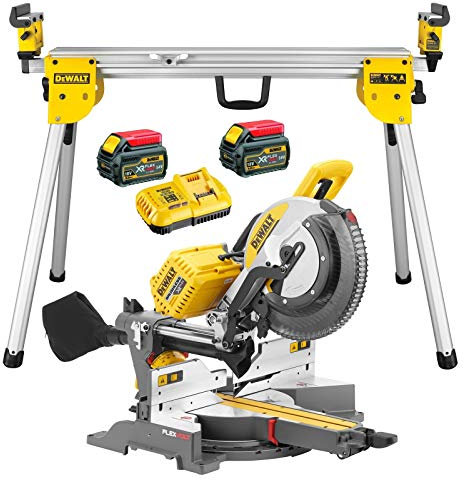 Dewalt DHS780T2 XR 2 X 54v Flexvolt Cordless 305mm Mitre Saw + DE7033 Leg Stand