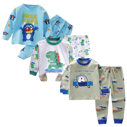 XM-Amigo Conjunto térmico para niños de Capa Base 3,Parte Superior e Inferior, Ropa Interior térmica para bebés y niños,Pijamas térmicos
