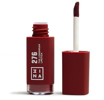 3INA MAKEUP - The Longwear Lipstick 276 - Marron - Rouge à Lèvres Marron avec Acide Hyaluronique - Rouge à lèvres Mat Liquid - Couleur des Lèvres Hautement Pigmenté Mat - Vegan - Cruelty Free