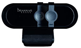 Konix Drakkar Webcam Eagle - Angolo di 70° - Risoluzione Full HD (1 920 x 1 080 px) - Microfono incorporato - Cavo USB 2.0 da 150 cm - Nero