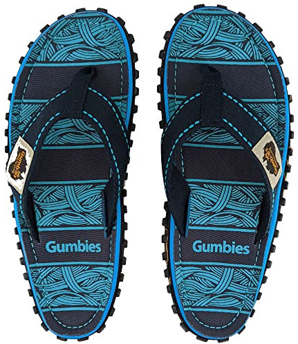 Gumbies Zehentrenner | Modell Original | Farbe Navy Waves | Gr. 44