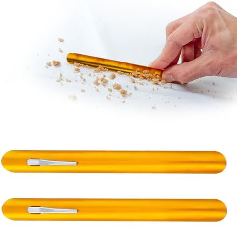 Set of 2 Stainless Steel Crumb Scrapers, Restaurant Crumb Sweeper, Table Crumb Sweeper, Curved Table Crumb Catcher, Stainless Steel Table Crumb Catcher, Bread Crumb Scraper, for Restaurant, Waiter