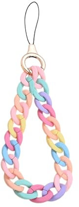 DAZZLUXE Cadena de Acrílico para Teléfono Móvil - Llavero y Pulsera Universal, Colgante Colorido Adecuado para Cualquier Ocasión