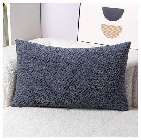 Kissenbezüge 50x70 40x60 Kordsamt Dekokissen Kissenbezug Sofakissen Dekorativ Couchkissen Kissenhülle Bezug Weich Für Wohnzimmer Schlafzimmer (Color : Dark Gray, Size : 40x80 cm 1pc)