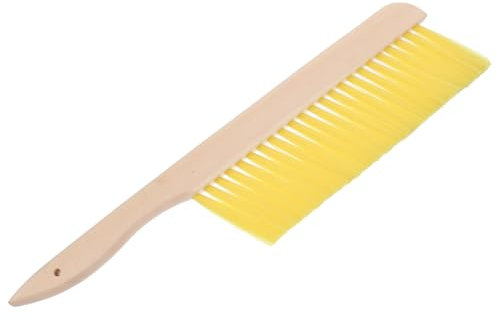 POPETPOP Werkzeugbedarf Zubehör Bienenbesen Bienenkehrbürste Holzgriff Werkzeug Gelbe Farbe Bienenzuchtwerkzeug