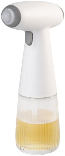 Rosenstein & Söhne spray per olio: Spray nebulizzatore, per olio e aceto, bianco, 180 ml, Vetro reale (spruzzatore da cucina, bottiglia condimenti, griglia barbecue)