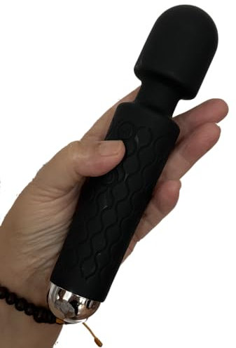 Masajeador de Mano Eléctrico – Alivia Dolores Musculares en Espalda, Piernas y Cuello – Inalámbrico, Recargable y Portátil – Ideal para Masaje Percusivo – Marca Aureca