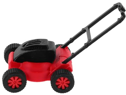 NUOBESTY Scale Miniature Lawn Mower Model Realistic Garden Tool for Dollhouse Decoration Versatile Micro Landscape Accessory Detailed Miniature Lawn Mower Figure Robust