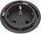 EVOline 159280002500 One Steckdose schwarz DM 59 mm