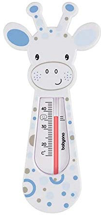 Babyono Schwimmendes Badethermometer ((Weiß/Blau Giraffe)