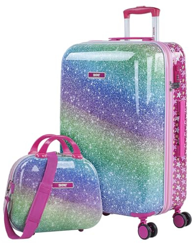 SKPAT - Bagaglio per bambini. Trolley Medio e Valigia Cabina Per Bambini 55 Cm con Custodia Rigida - Valigia Bambini - Trolley Bambina - Valigia bambina Lucchetto, Fucsia