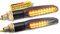 Binego® 4x LED Blinker Motorrad E Geprüft mit Lauflicht LED | Universelle Mini Blinker Moped Zubehör | StVZO konform (2er Set)