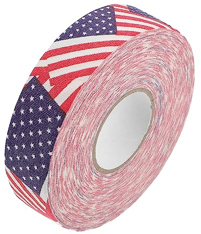 Kisangel 1Roll Hockey Stick Tape American Flag Hockey Racket Tape Protective Sticker Wrapper for Pucks Bat