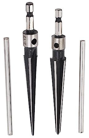 Alésoir Conique à 6 Flûtes avec Poignée en T, 45 Acier 5-16 Mm 3‑13 Mm Portable et Durable pour le Travail du Bois, la Tôle