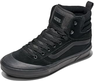Vans Men's Ashwood Hi Vansguard Shoe | Water-Resistant High Top Sneakers for Everyday Wear, Suede Black/Black, 10