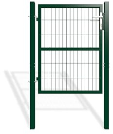 Casanoov Portillon Grillage RAZO 1x1,20 m Vert Mousse – Portillon Jardin avec Poteaux Carrés Inclus – Acier Galvanisé – Robuste Résistant Intempéries Anti-Corrosion – Kit Complet 87x120 cm