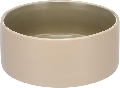 Gamelle pour Chien - Gamelle Chat - 16x6cm 800ml - Durable, Facile à Nettoyer et Élégante - Flamingo Anca Beige/Vert