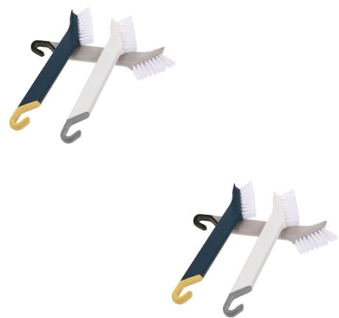 VALICLUD 2 Ensembles Brosse De Nettoyage avec Pince Set De Brosses Longues pour Évier Plaque De Cuisson Et Nettoyage Pratique Fissures Et Étroits 3 Pièces * 2