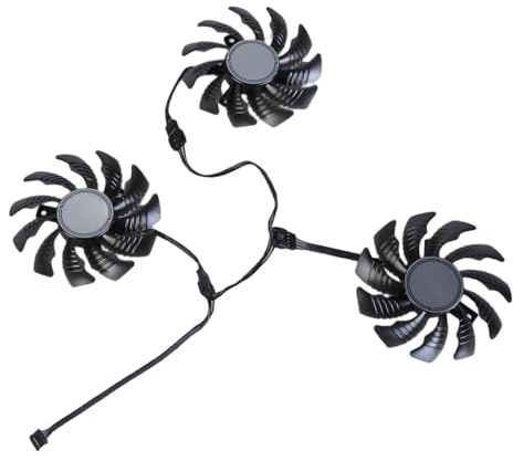 FANSHINUO 3 ventole per scheda grafica da 77 mm a 4 pin per RTX3050 3060 3060TI Raffreddamento Efficiente e Migliora il Servizio GPU PLD08010S12HH Modello