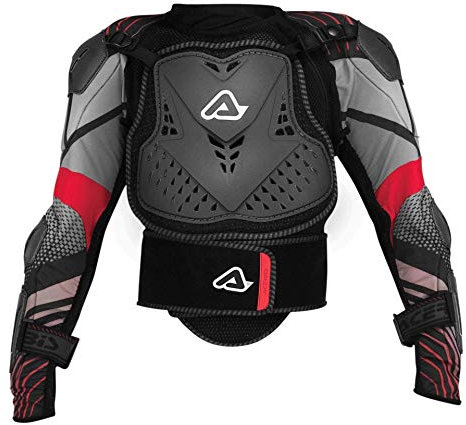 Acerbis 0017767.319.063 Pettorina Scudo Ce Jr. 2 S M, Nero/Grigio