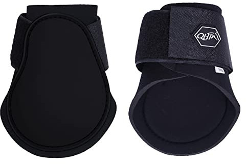 QHP Streichkappen, Farbe:schwarz, Größe:Shetty