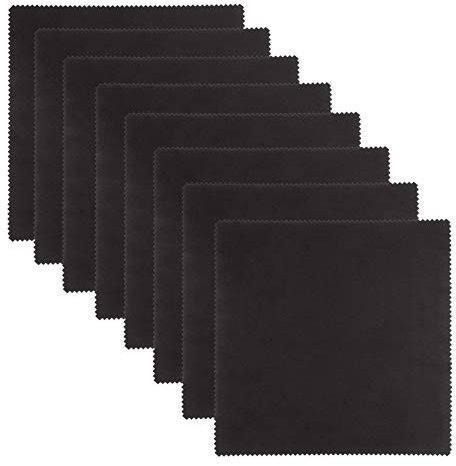 Rietlow® 8 Premium Brillenputztücher 20cm x 20cm - Hochwertige Brillenputztücher aus Microfasern - Brillenreinigungstücher - Version in optikerqualität - Glasses cleaner - Mikrofasertuch