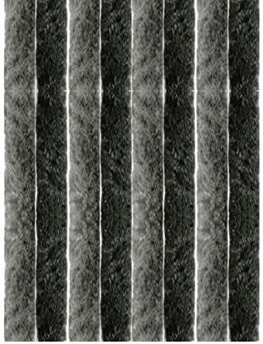 Arsvita - Tenda in ratina, 80 x 220 cm, protezione perfetta dagli insetti e dagli sguardi indiscreti per la porta del balcone e della terrazza, colore: antracite/nero