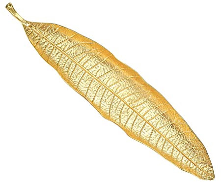 Incense Sticks Holder Metal Leaf Boat Incense Burner Ash Catcher Metal Leaf Ash Catcher Burner Tray Holders Insence Ash Catcher for Home Office Tea House Accessories(21CM/8.3IN)