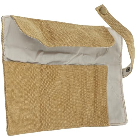 Mikikit Borsa Porta Orologio in Tessuto Canvas 5 Scomparti, Facile da Lavare e Confortevole, Organizer da Viaggio Semplice per Amanti degli Orologi