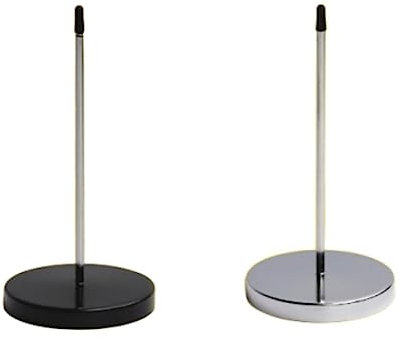 2 Stück Zettelspießer Edelstahl Bonspießer Zettelhalter Schwarz Memo Halter für Restaurants Bars Büros Zettel Note Papier Beleg Kassenbon Halter