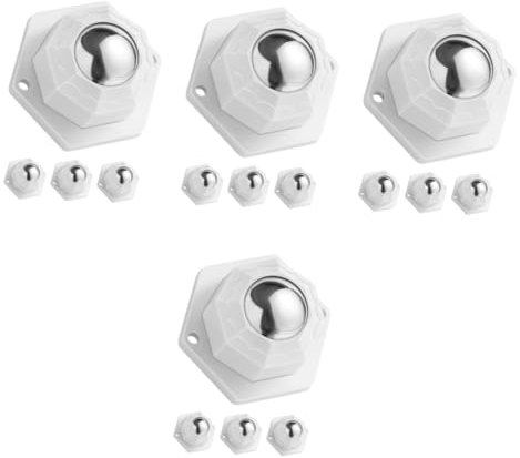 jojofuny 4 Juegos Ruedas Universales Ruedas De Aparato Rodillo Ruedas Pequeñas Autoadhesivo Ruedas Adhesivas Ruedas Giratorias Autoadhesivo Mini Ruedas Giratorias Bola De Acero 4 Uds * 4