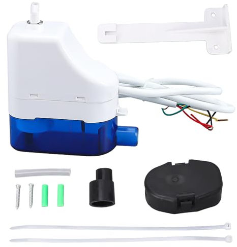 Bomba Condensados Automática Silent 19dB para Desague de Aire Acondicionado, 110-230V 50-60Hz, 24L/h, Compatible con HVAC