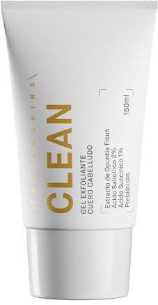 Santamarina Cosmetics - Exfoliante Capilar de Cuero Cabelludo - CLEAN 150 ml - Pre-Champú Tratamiento Hidratante Cabello para Hidratación y Textura del Cabello con Ácido Salicílico y Ácido Succínico
