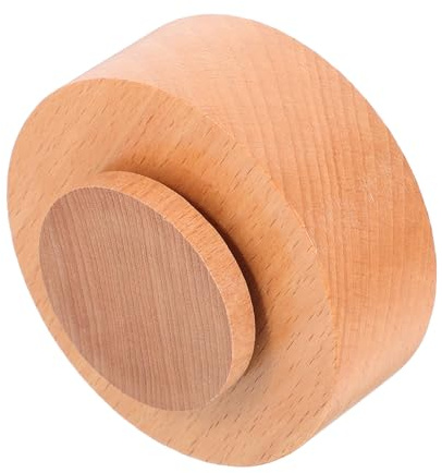 RUNROTOO Base Giratoria de Madera para Caja de Música Redonda, Kit DIY para Proyectos Creativos y Regalos en Vacaciones, Diseño Moderno y Funcional