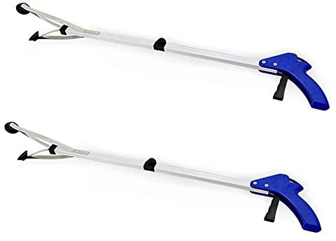BeGrit Pince de préhension Grabber, pour la santé, accessoire pliable bras long type griffe, pour ramasser à la main les déchets, outil de ramassage de 81 cm, lot de 2