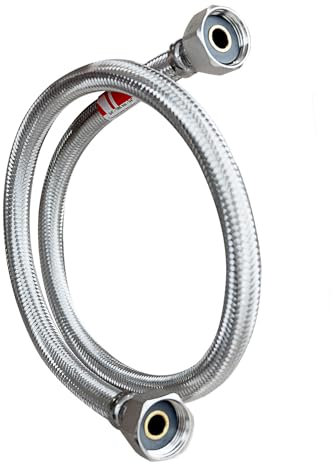 Isoflex Flexible Inox Ø11mm - Raccordement pour Installation Sanitaire - Longueur 80cm - Diamètre Intérieur 11mm - Raccords 1/2 (15/21) - Durable et Résistant à la Corrosion - Garantie 10 Ans