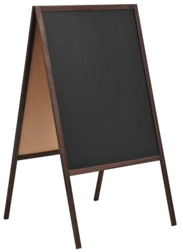 vidaXL Tafel Beidseitig Holz 60x80cm Kreidetafel Aufsteller Kundenstopper