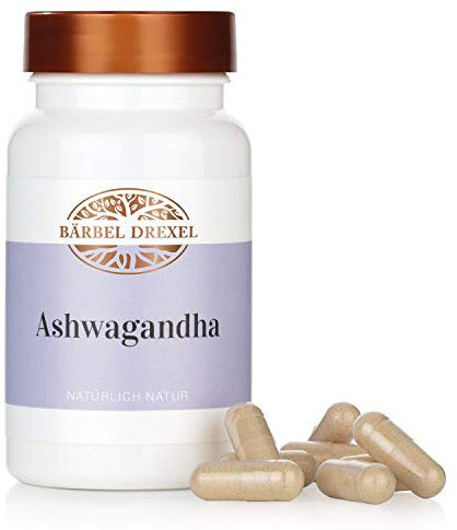 Ashwagandha Kapseln Hochdosiert, Premium Qualität, Vegane Herstellung Deutschland (60 Stk), Schlafbeere Indischer Ginseng Ayurveda Ashwagandha Extrakt 300 mg Naturheilkunde BÄRBEL DREXEL®